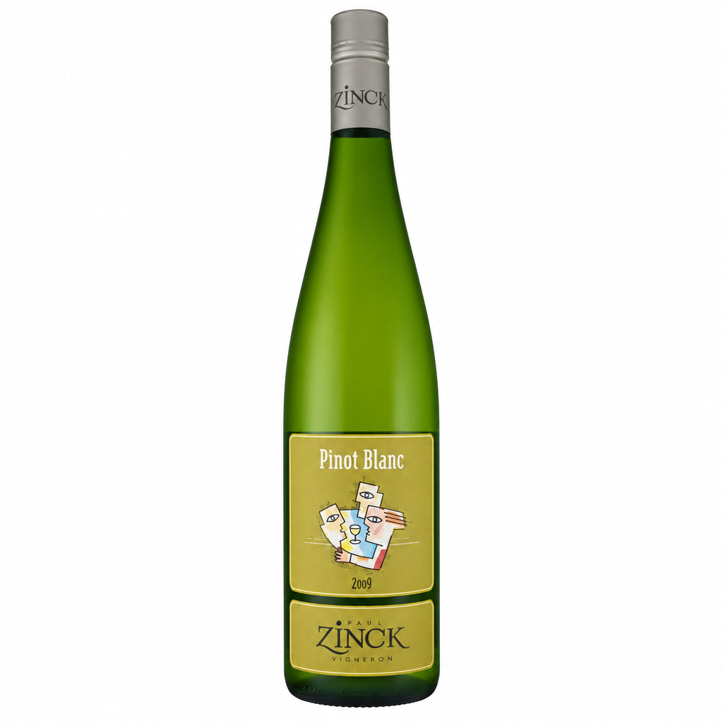 Domaine Zinck Pinot Blanc wine bottle with label visible, 750ml, showcasing a white wine from Domaine.