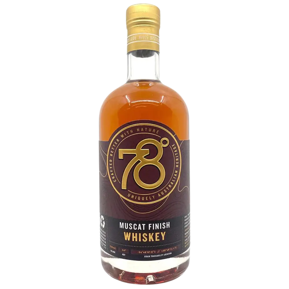 78 Degrees Australian Whisky Muscat 700Ml Bottle Image