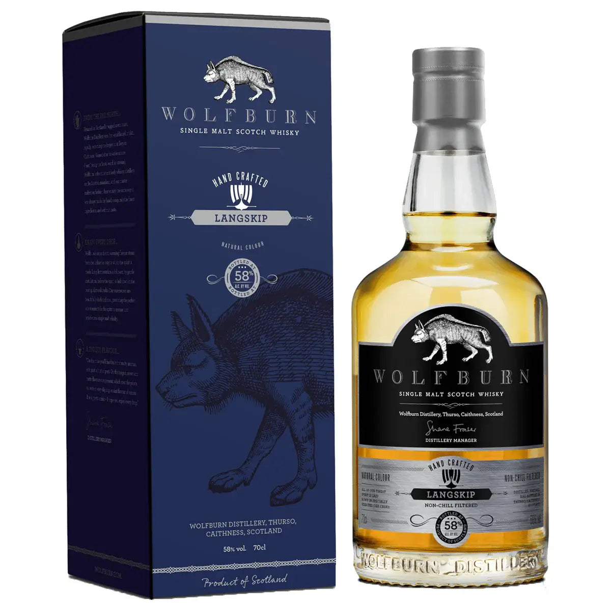 Wolfburn Langskip Single Malt Scotch Whisky 700Ml Bottle Image