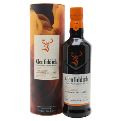 Buy Glenfiddich Fire & Cane Single Malt Scotch Whisky, bottle with gift tube.