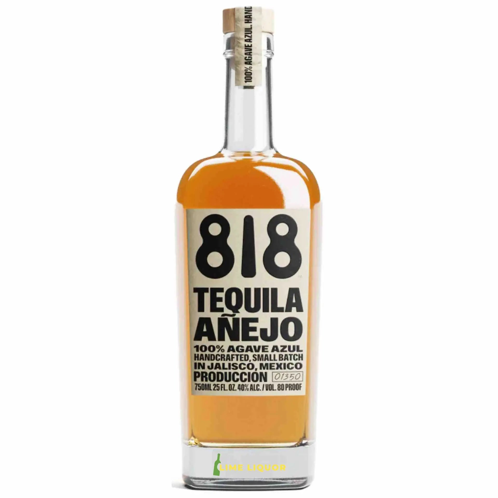 buy 818 Tequila Añejo 750ml bottle, premium 100% agave tequila with clear label
