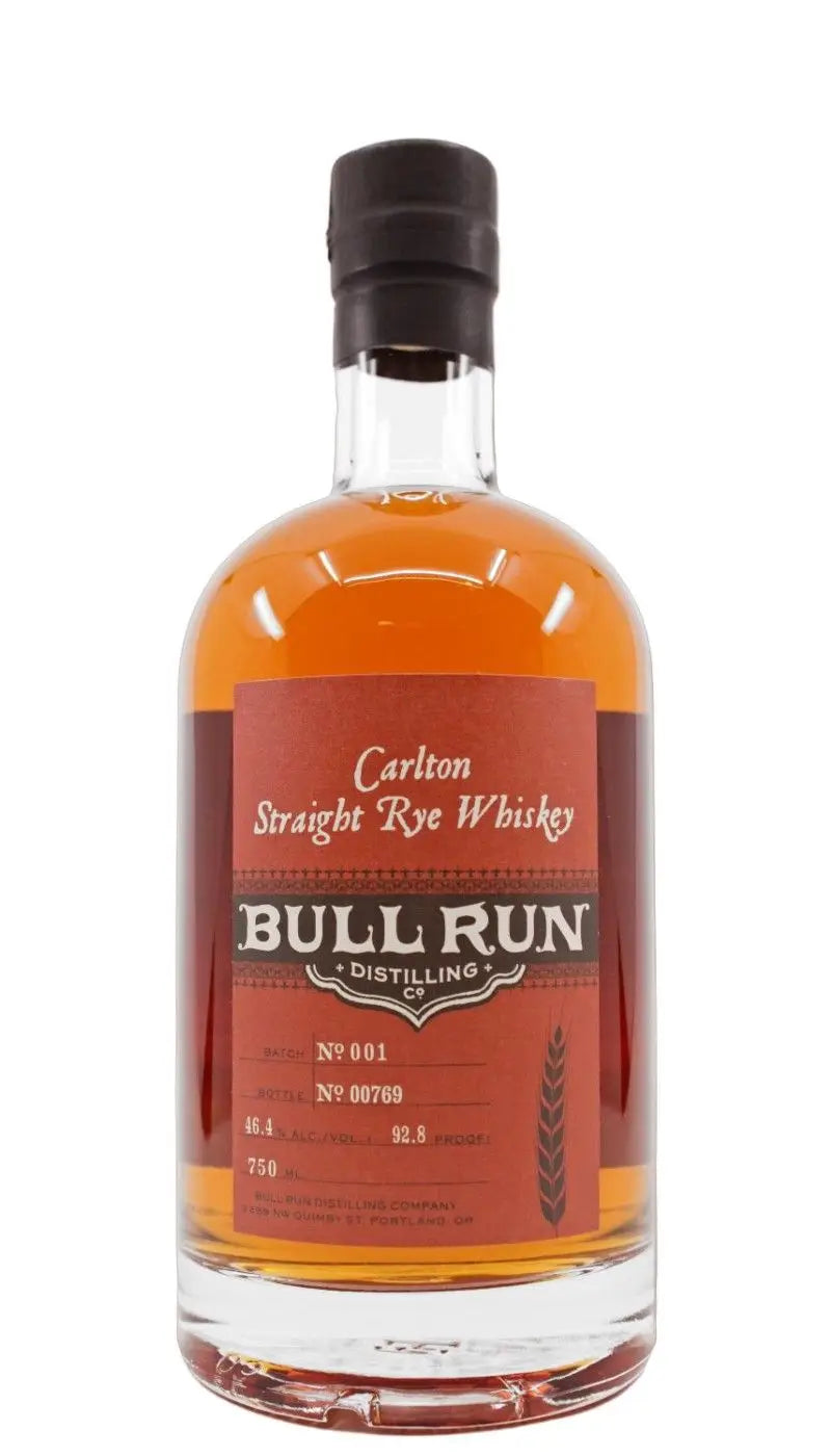 Bull Run Distillery Straight Rye Whisky 750Ml Bottle Image