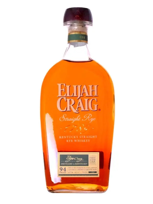 Elijah Craig Kentucky Straight Rye Whiskey 750Ml Bottle Image