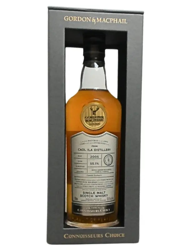 Gordon Amp Macphail Connoisseurs Choice Single Malt Scotch Whisky Cccaol Ila Distillery Vintage 2005 700Ml Bottle Image