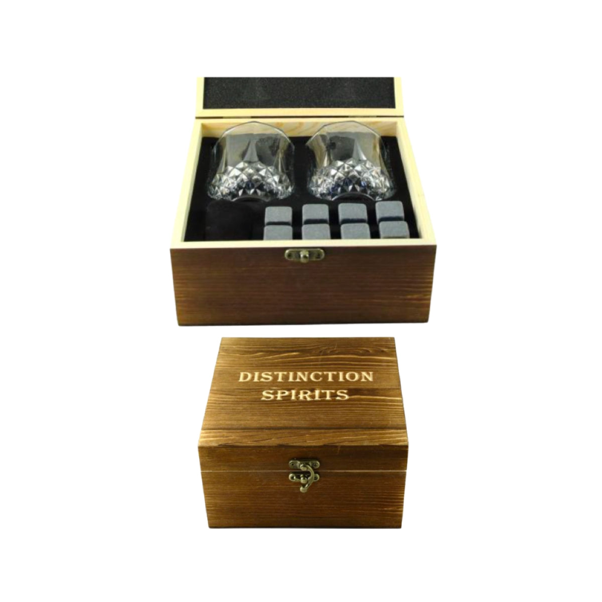 8 Piece Whiskey Soapstone with Glasses
