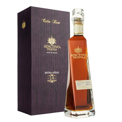 Buy Adictivo Extra Añejo Extra Rare Tequila 14 years with box, luxury agave spirit