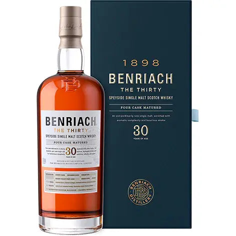 Benriach Single Malt Scotch Whisky Aged 30 Years Four Cask Matured 700Ml Bottle Image
