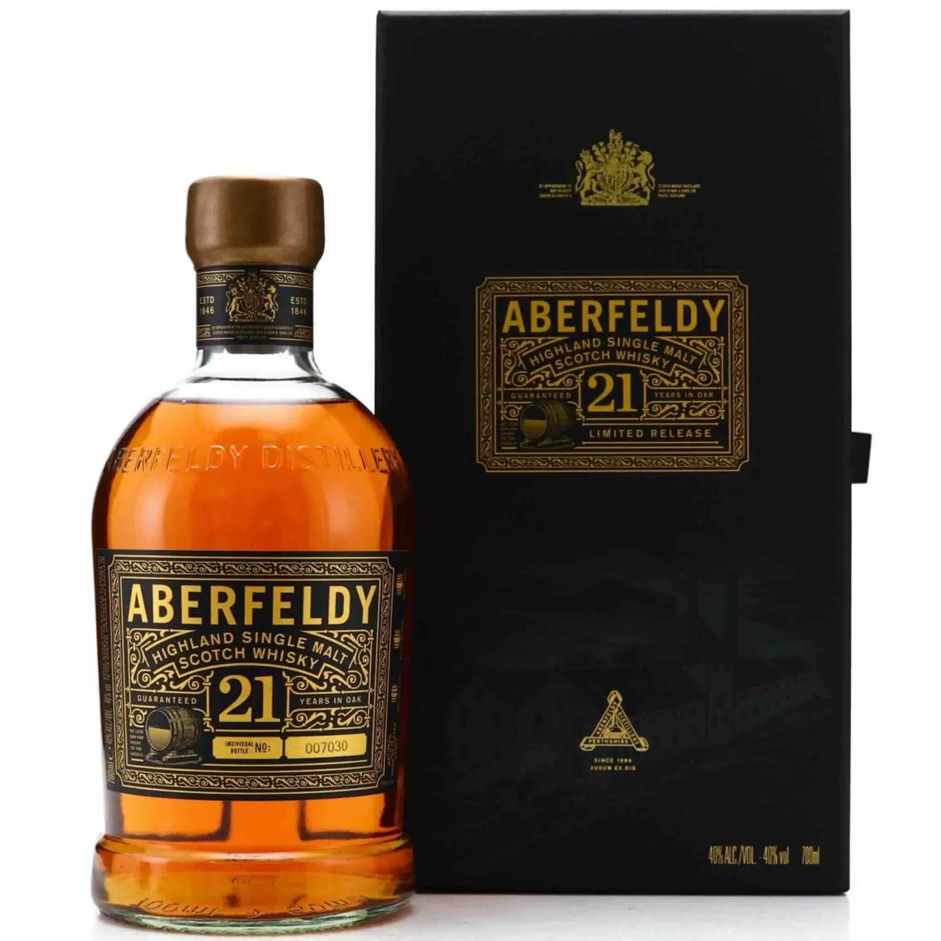 Buy Aberfeldy 21 year old Highland single malt Scotch whisky bottle with gift box