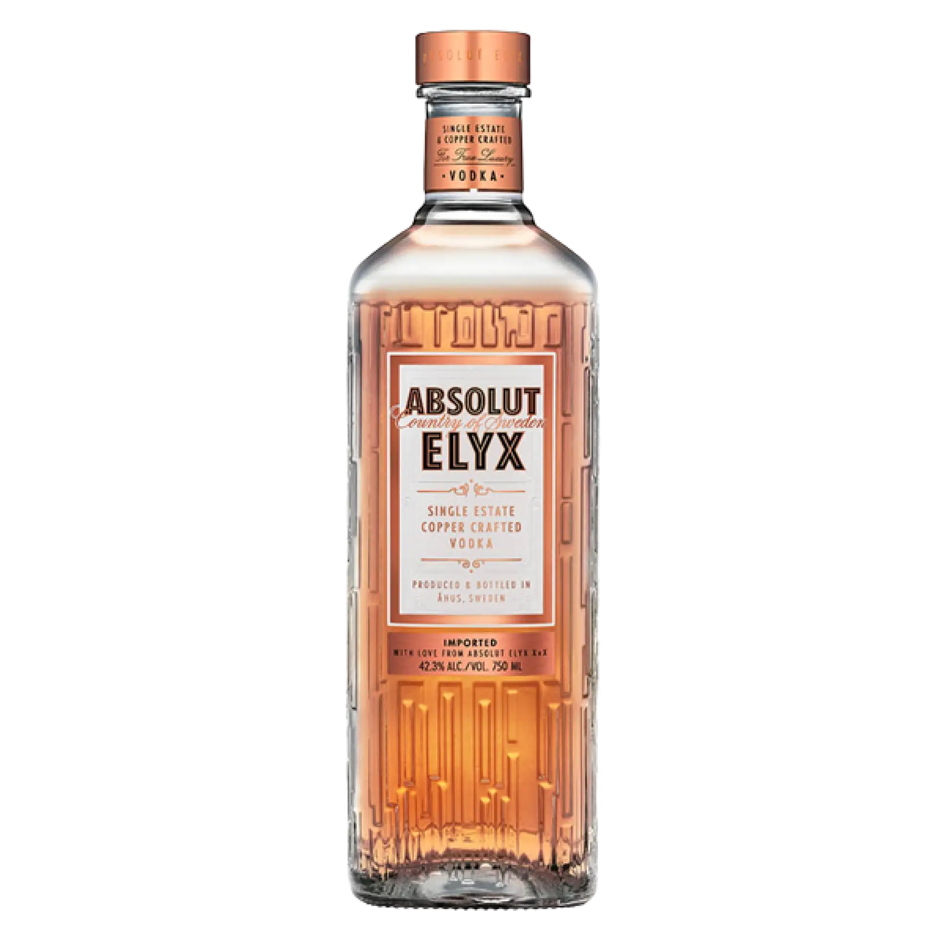 buy Absolut Elyx 750mL copper crafted vodka bottle