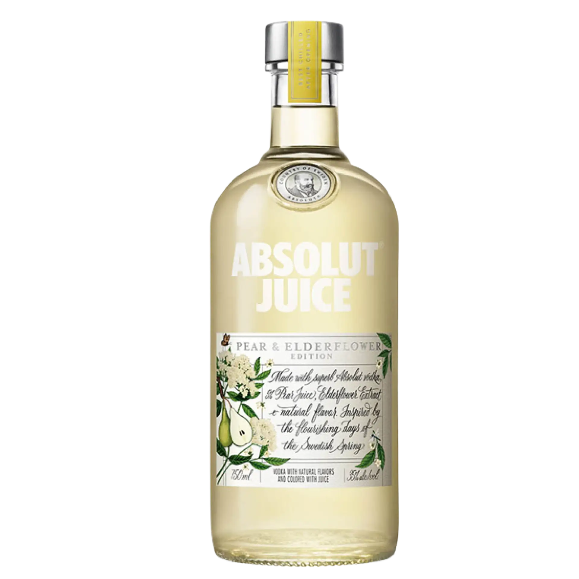 Buy Absolut Juice Pear Edition 750mL vodka liqueur with pear and elderflower flavor.