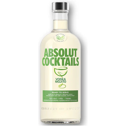 Absolut Vodka Mojito Cocktail 750mL