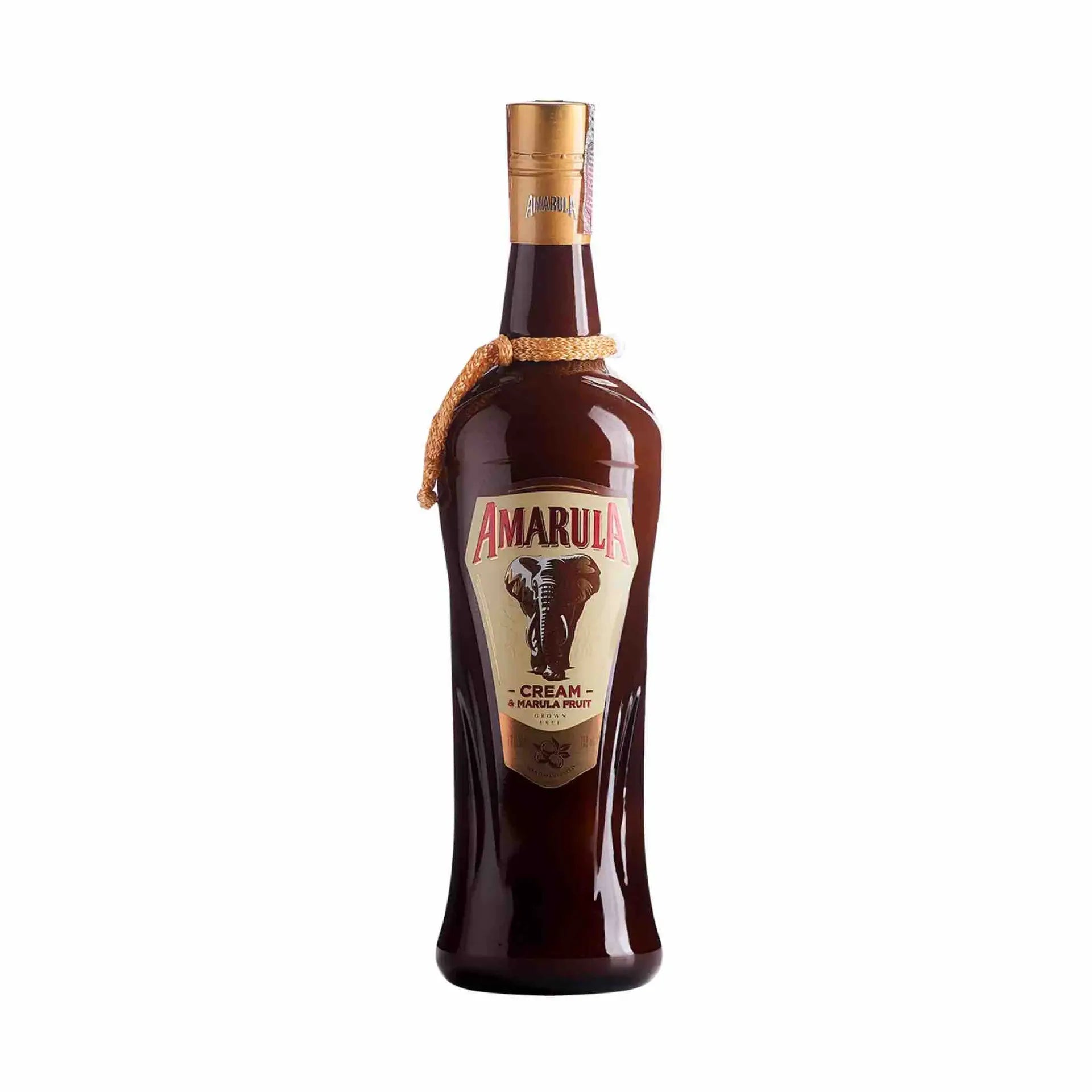 buy Amarula 750mL cream liqueur bottle with elephant label on white background