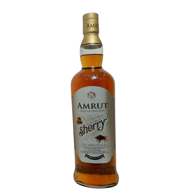 Amrut Intermediate Sherry Single Malt Whisky 700Ml Bottle Image