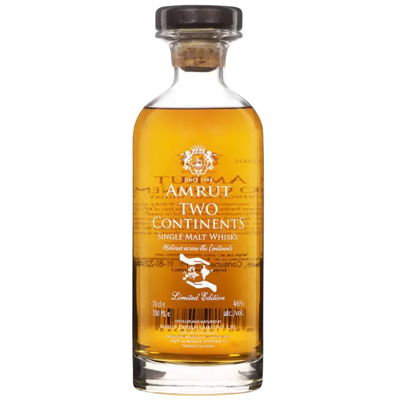 Amrut Two Continents Single Malt Whisky 700Ml Bottle Image