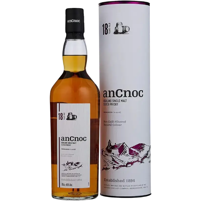 Ancnoc 18 Year Old Single Malt Scotch Whisky 700Ml Bottle Image