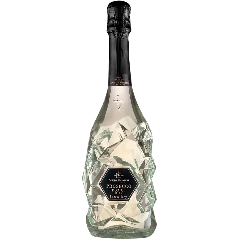 Buy Anno Domini Prosecco DOC Bio 750mL, sparkling Italian wine in a diamond-cut bottle
