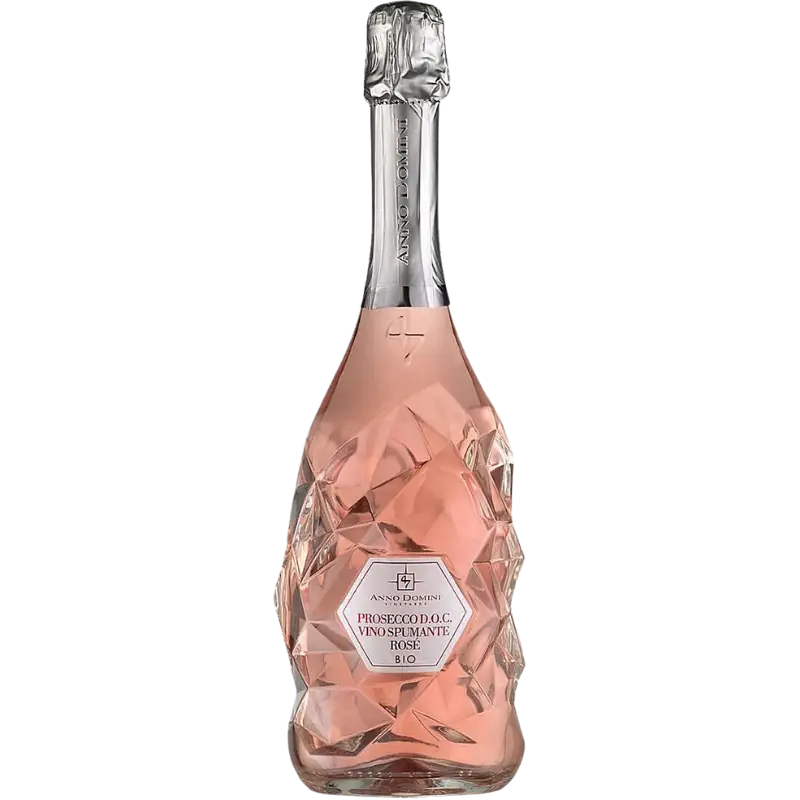 buy Anno Domini Prosecco Rosé DOC Spumante 750mL sparkling wine in faceted bottle