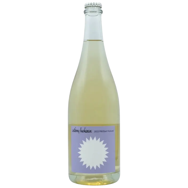 Buy Anthony Buchanan Pet Nat 750mL sparkling wine, clear bottle with purple label