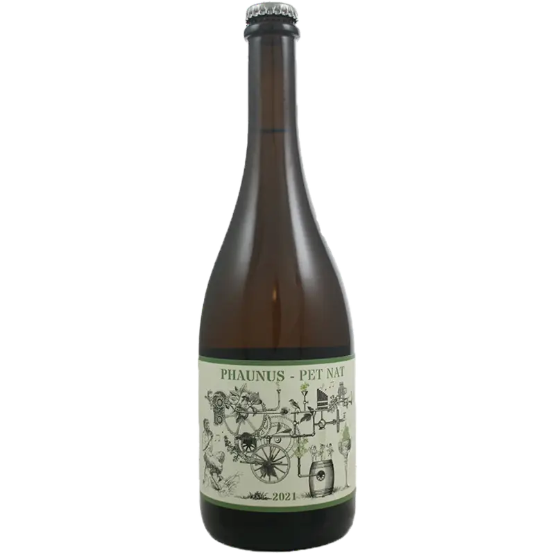 Buy Phaunus Pet Nat White 750mL sparkling wine bottle with illustrated label