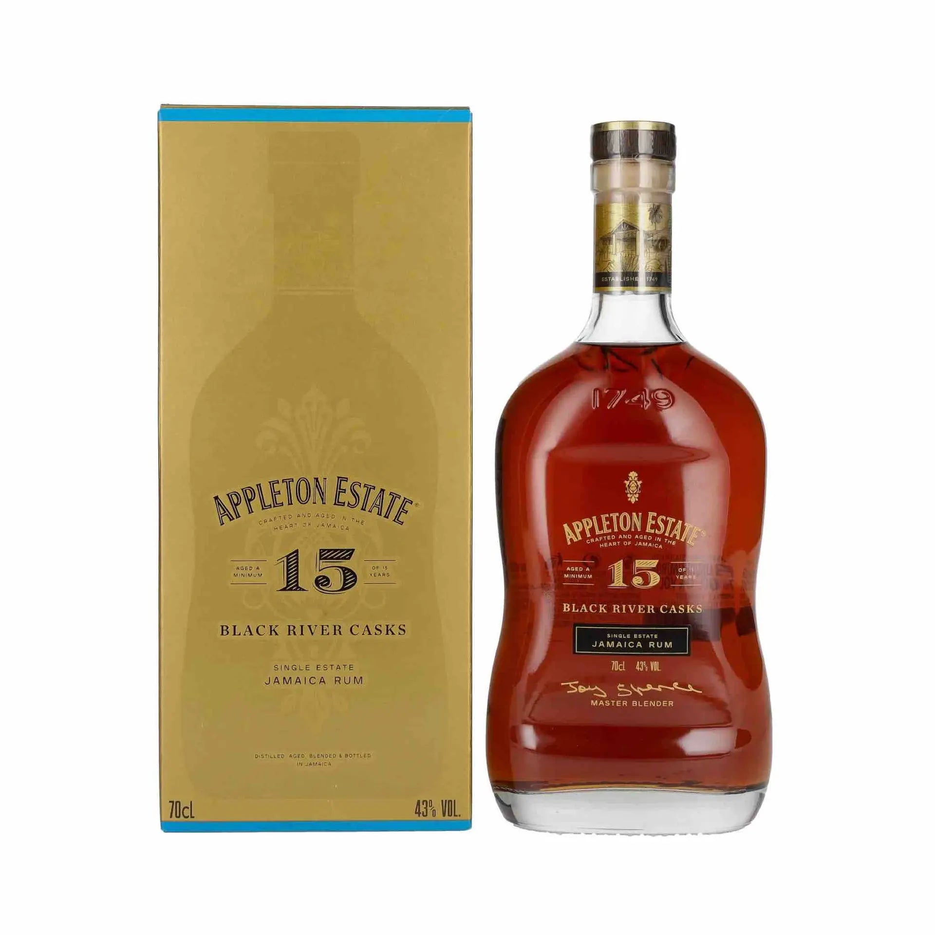 buy Appleton Estate 15 Year Old Black River Casks Jamaica Rum 750mL bottle and box