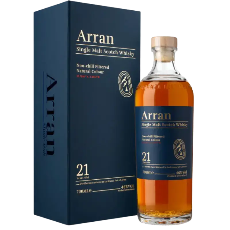 Arran 21 Year Old Single Malt Scotch Whisky 700Ml Bottle Image