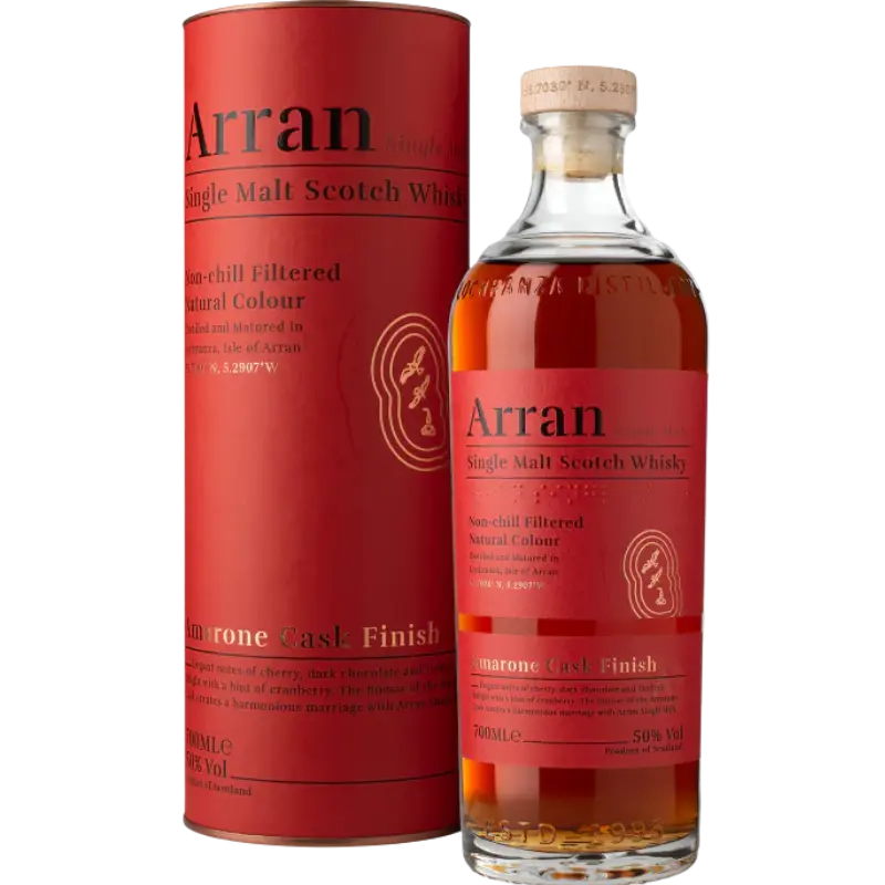 Arran Amarone Single Malt Scotch Whisky Cask Finish 700Ml Bottle Image