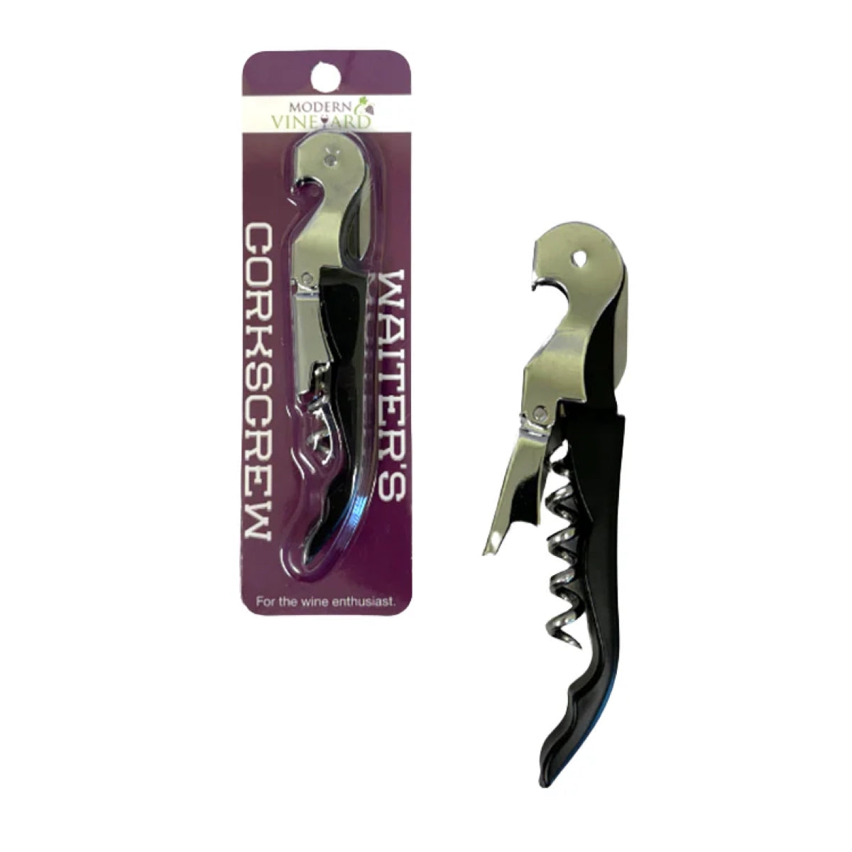 Black Double Hinged Corkscrew (Set of 12)