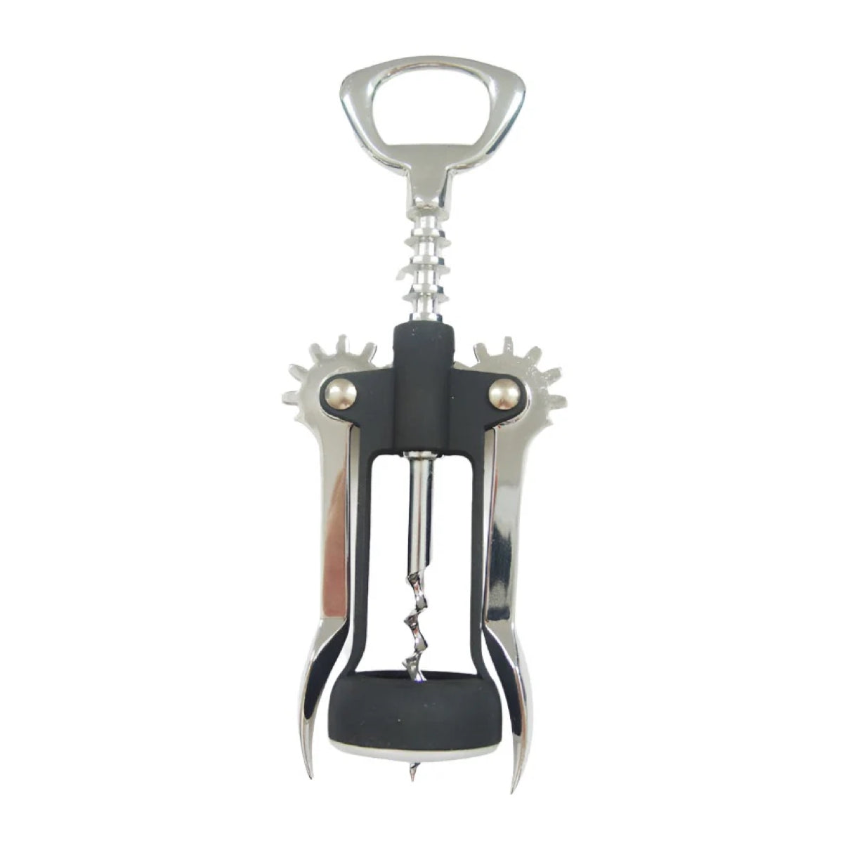 Black & Silver Winged Corkscrew (Set of 12)