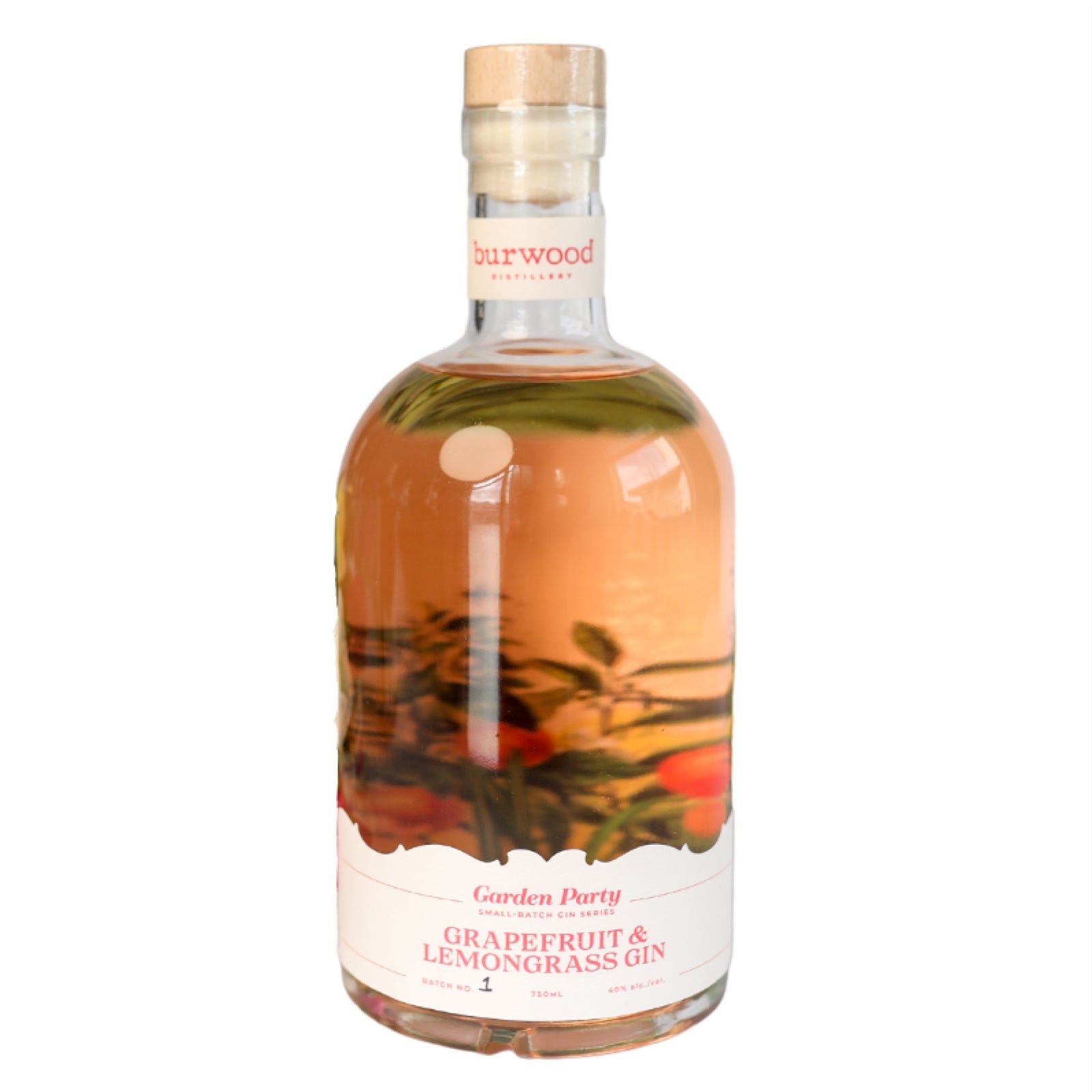 Burwood Distillery Grapefruit &amp; Lemongrass Gin 750mL