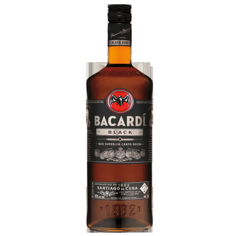 Bacardi Black Rum 1 14L Bottle Image