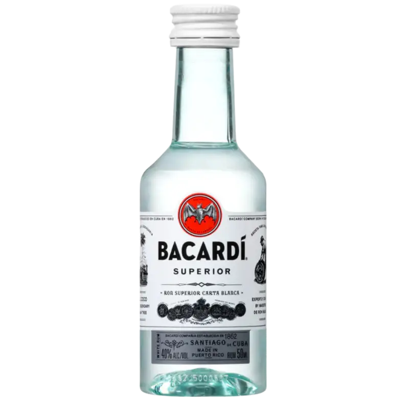 Bacardi Superior Rum 50Ml Bottle Image