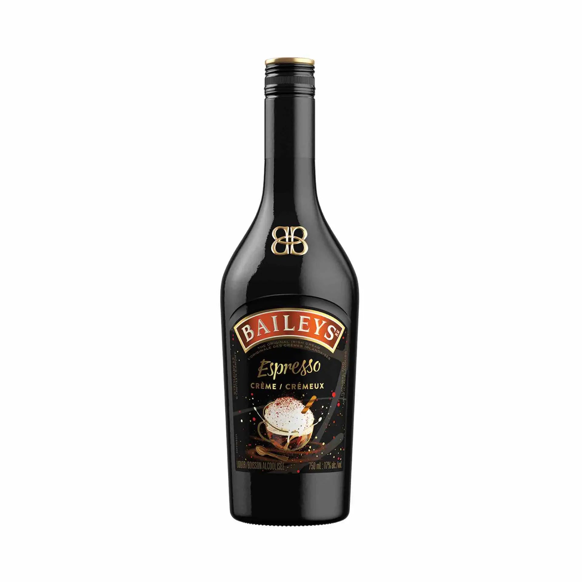 Buy Baileys Espresso Crème 750mL, coffee liqueur bottle with label and black cap