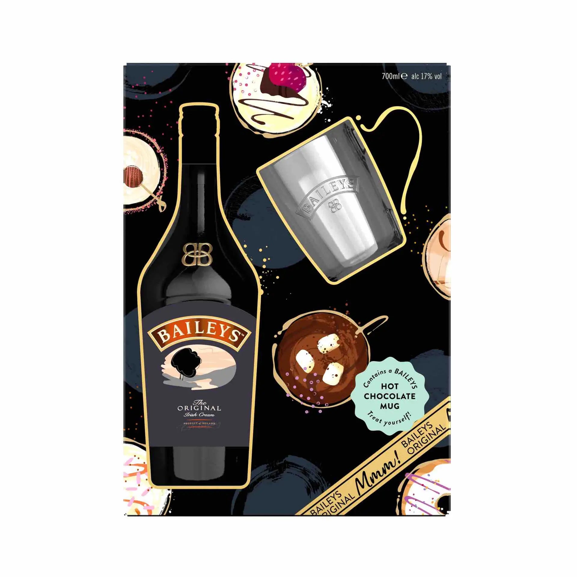 Buy Baileys Hot Chocolate Mug Gift Pack with Baileys Original Irish Cream bottle and mug.