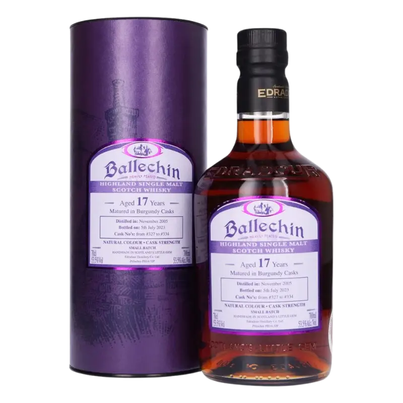 Ballechin 17 Year Old Single Malt Scotch Whisky Matured In Burgundy Casks 700Ml Bottle Image