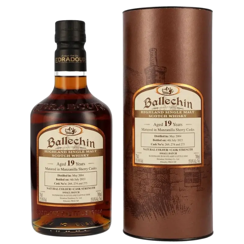 Ballechin 19 Year Old Single Malt Scotch Whisky Matured In Manzanilla Sherry Casks 700Ml Bottle Image
