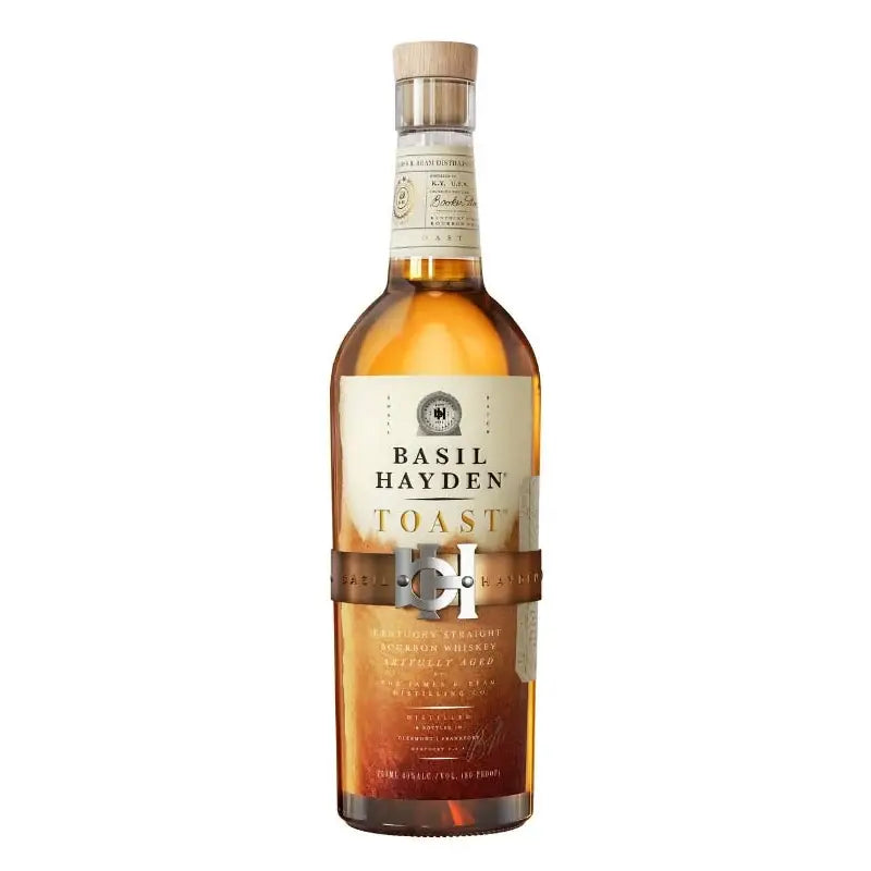 Buy Basil Hayden Toasted Barrel, bourbon whiskey bottle with light label and wood cap