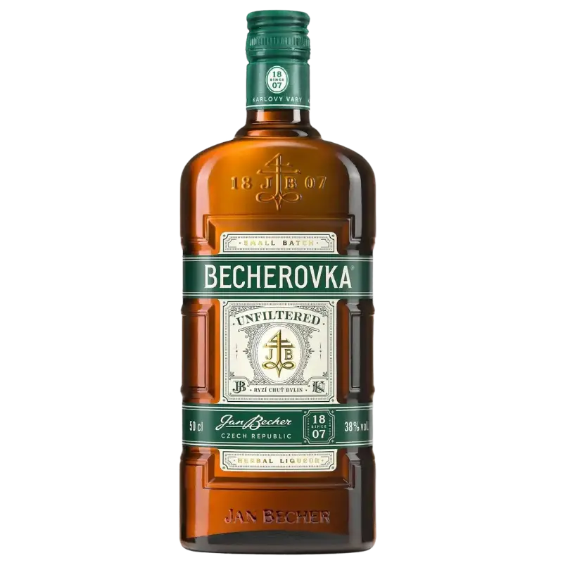 Buy Becherovka Unfiltered 500mL herbal liqueur, Czech spirit, glass bottle