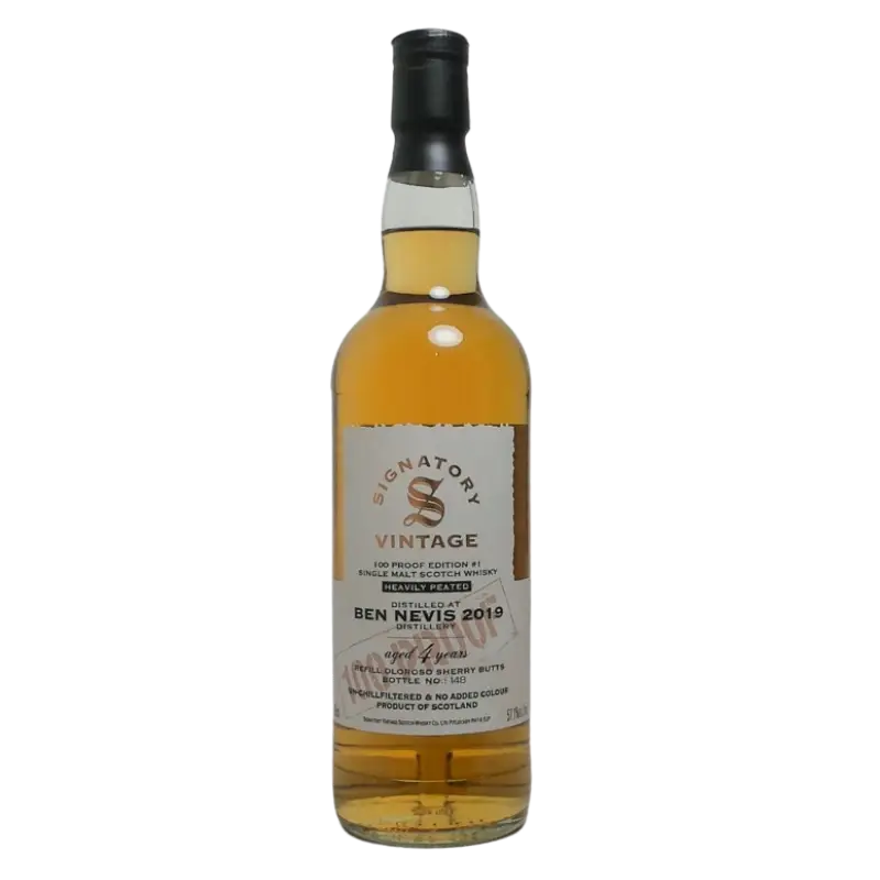 Ben Nevis Heavily Peated Signatory Vintage 700Ml Bottle Image