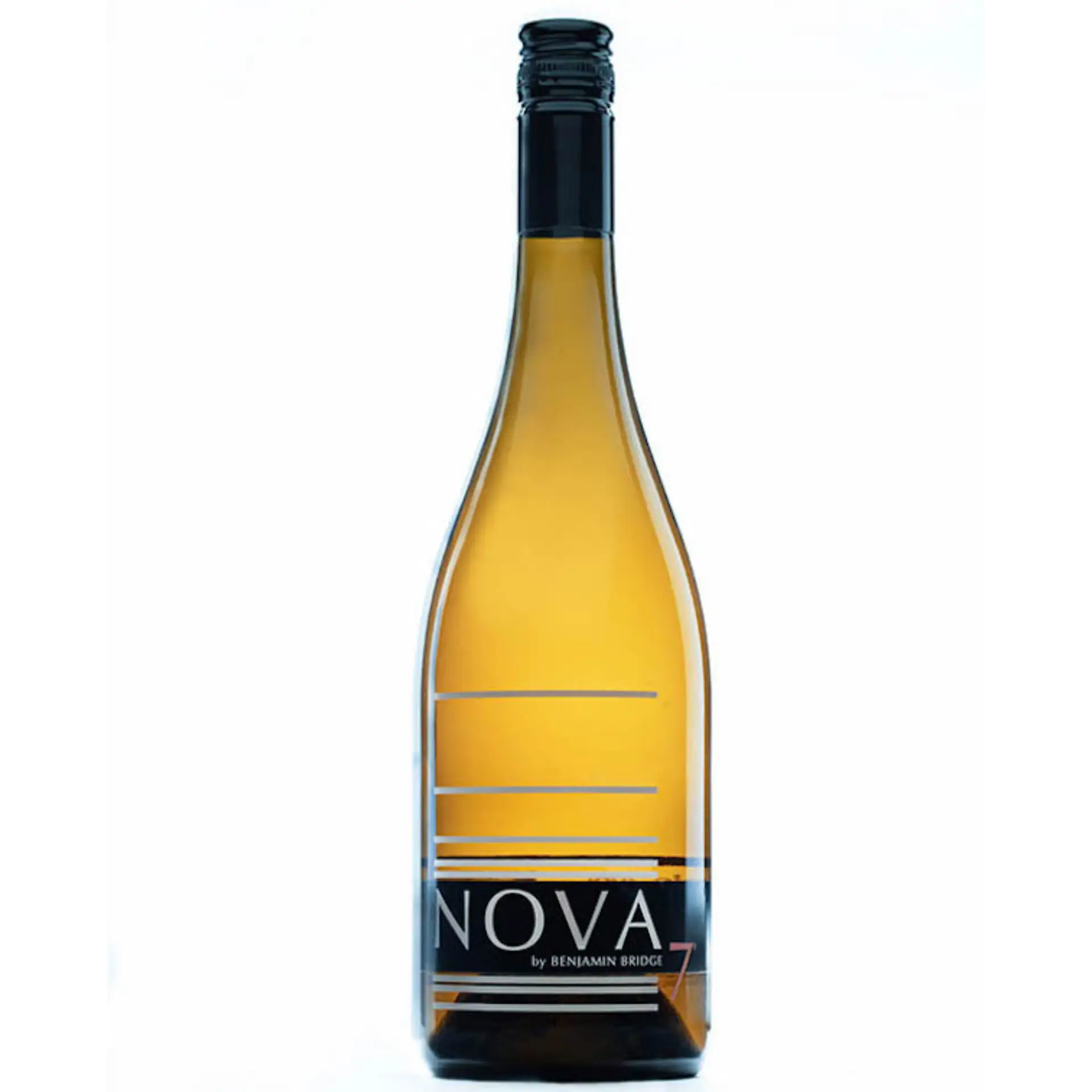 Buy Benjamin Nova 7 white wine, clear glass bottle with black label and screw cap