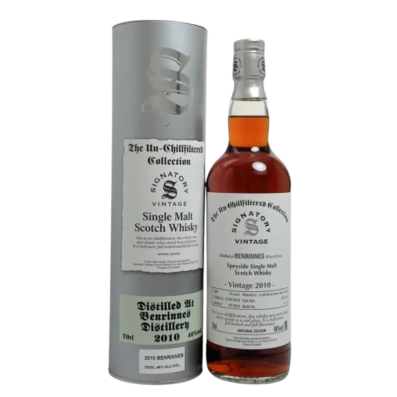 Benrinnes Signatory Vintage 2010 Single Malt Scotch Whisky 700Ml Bottle Image