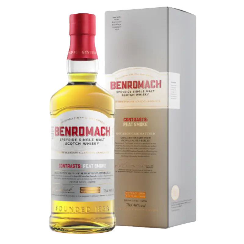 Benromach Contrasts Peat Smoke Sherry Cask Finished 2014 700Ml Bottle Image