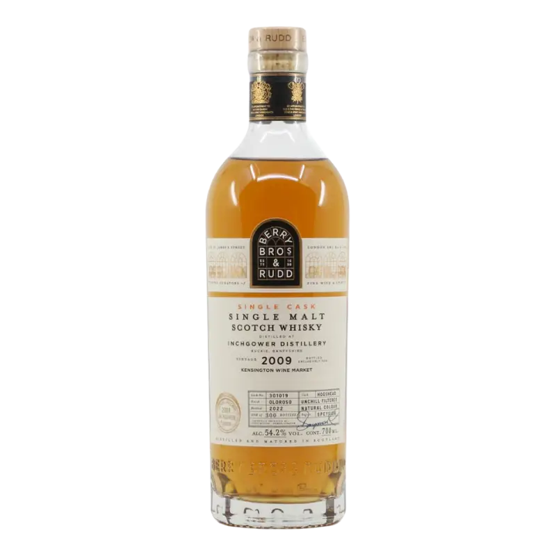 Berry Bros Amp Rudd Inchgrower Distillery 2009 Single Malt Scotch Whisky 700Ml Bottle Image