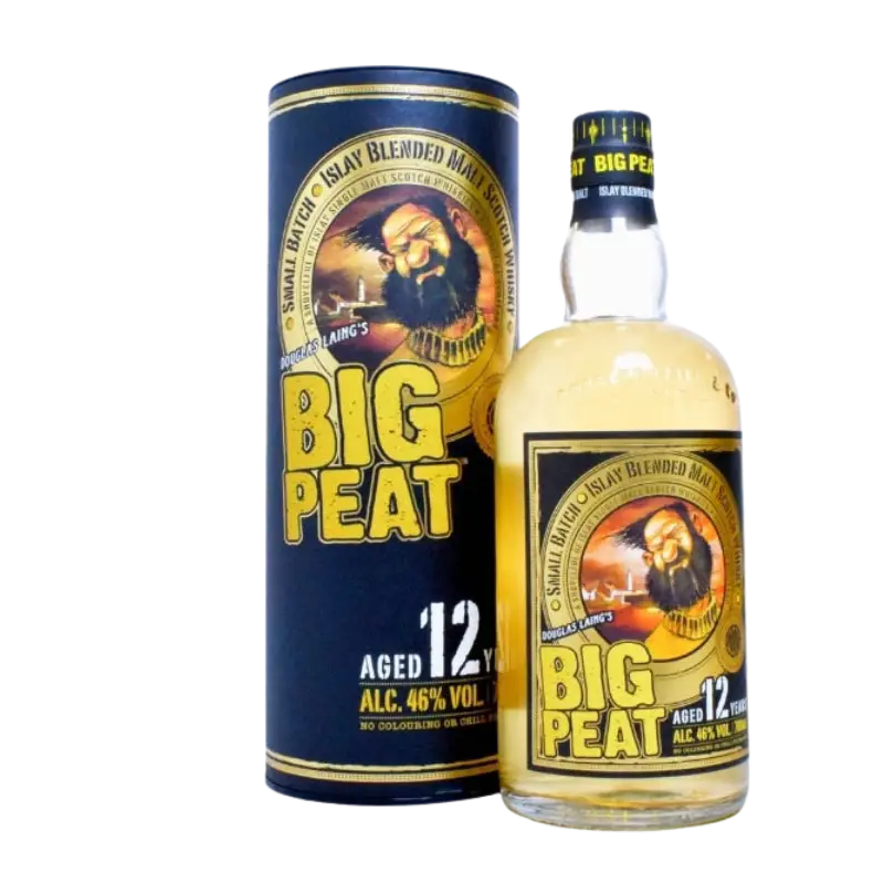 Big Peat 12 Years Old Blended Scotch Malt Whisky 700Ml Bottle Image