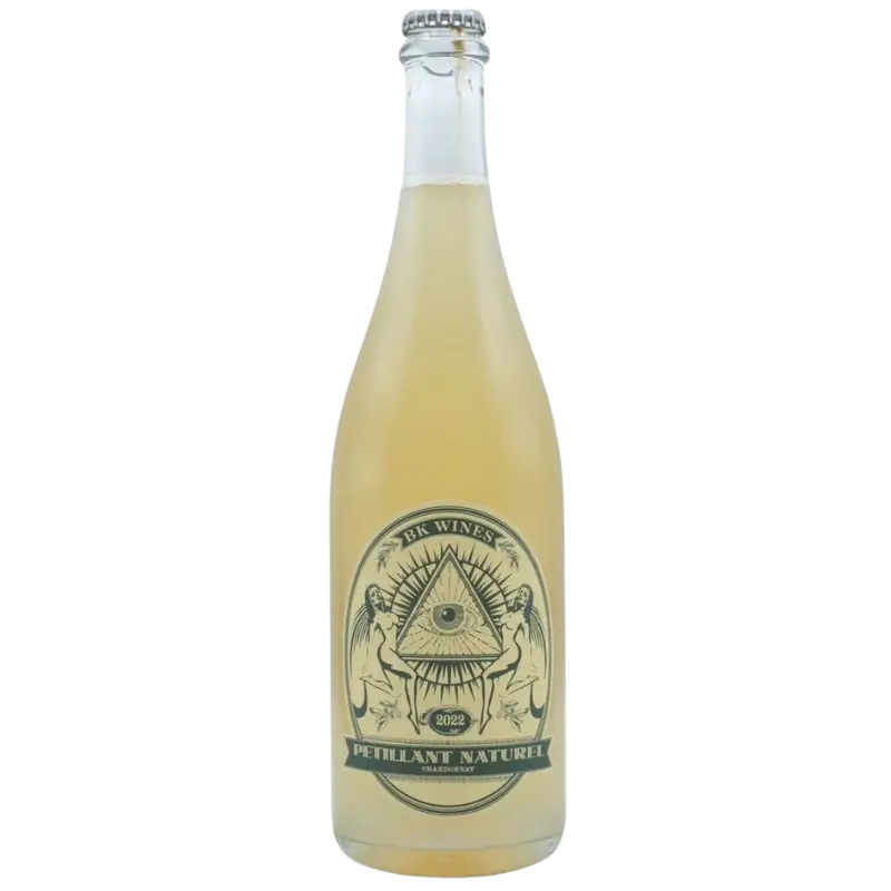 Buy BK Wines Petillant Naturel Chardonnay 750mL, sparkling wine bottle with unique label
