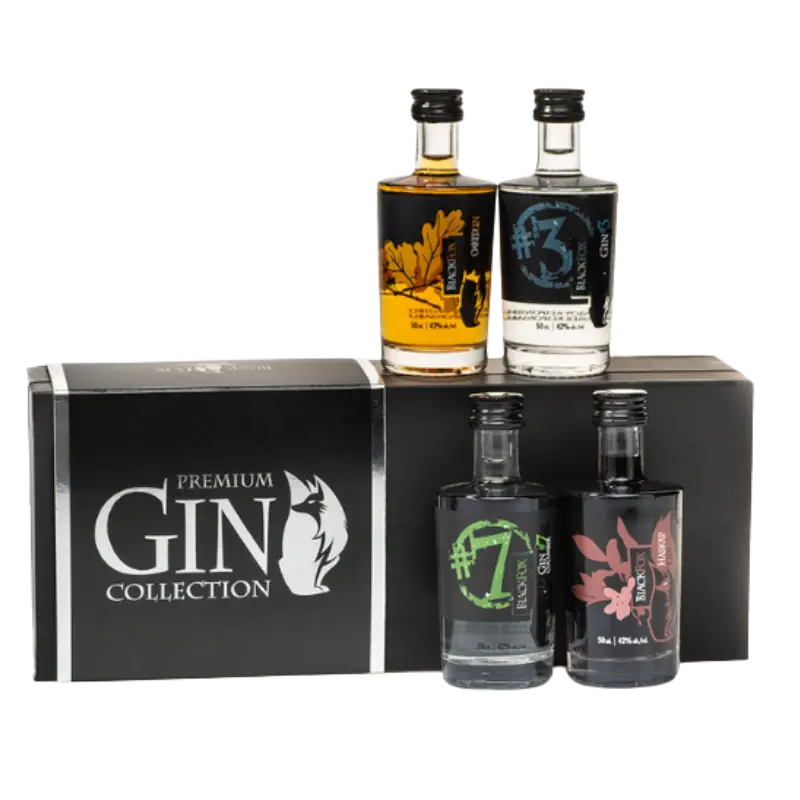 Black Fox Premium Gin Collection 4X50Ml Bottle Image