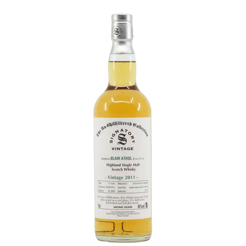 Blair Athol Signatory Vintage Single Malt Scotch Whisky Vintage 2011 700Ml Bottle Image