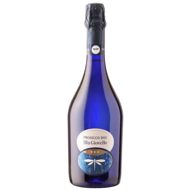 Buy Blu Giovello Prosecco DOC 750mL in a blue sparkling wine bottle