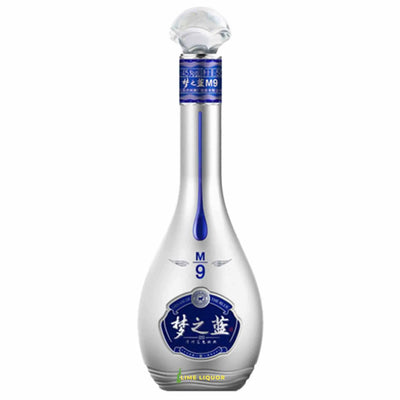 Blue Classic M9 500mL bottle with blue label and cap, showing the product’s clean design on a white background.