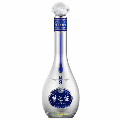 buy Blue Classic M9 500mL elegant Chinese liquor bottle with blue accents