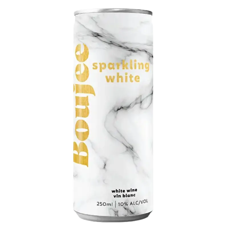 buy Boujee Sparkling Sauvignon Blanc 250mL can, white wine, marble design
